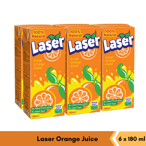 Buy Laser Orange Juice (6x180ml) Online