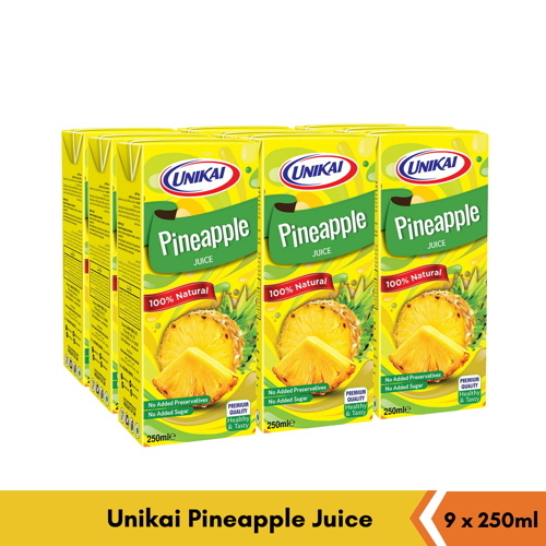 Buy Unikai Pineapple Juice (9x250ml) Online