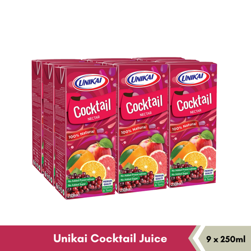 Buy Unikai Cocktail Nectar (9x250ml) Online