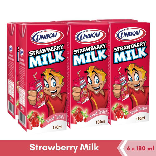 Buy Unikai Strawberry Milk (6x180ml) Online