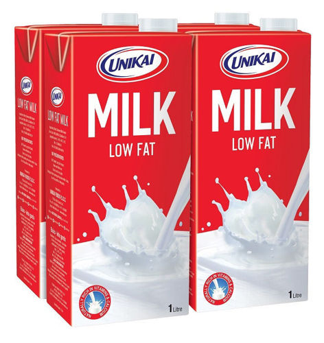 Buy Unikai UHT Long Life Milk Low Fat (4 x 1 L) Online