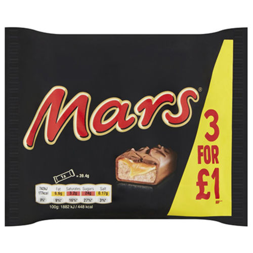 Mars Chocolate Bars 118.2g Online
