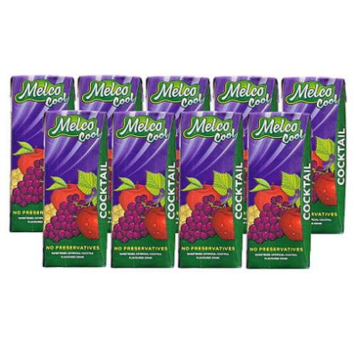 Buy Melco Cocktail Juice 180ml Pack of 9 Online