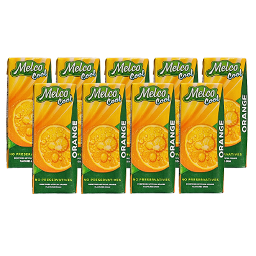 Melco Orange Juice 180ml Pack of 9