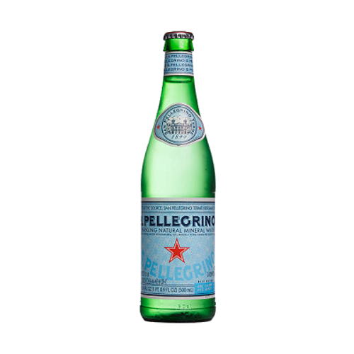 Buy San Pellegrino Natural Sparkling Water Glass Bottle 500 ml Online