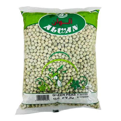 Buy Alwan Green Peas 1kg Online