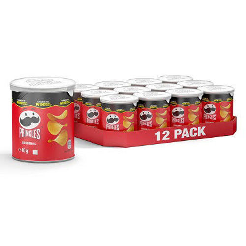 Buy Pringles Red Original Chips 40g Pack of 12 Online