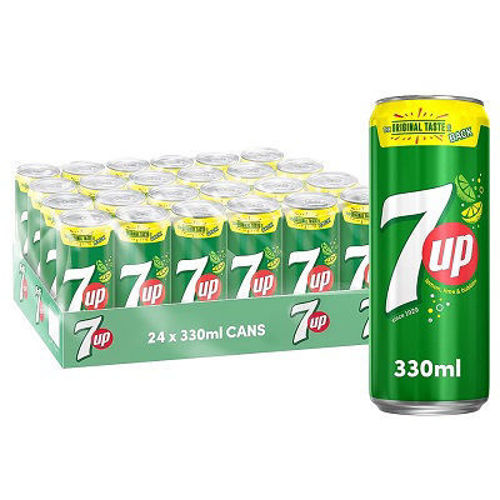 Buy 7Up Carbonated Soft Drink 330ml Pack of 24 