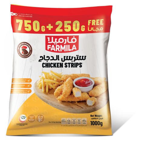 Picture of Farmila Chicken Strips 750g+250g - 33% Extra Weight