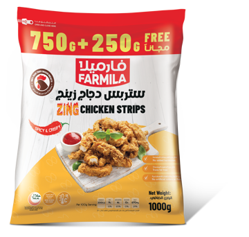 Picture of Farmila Spicy Chicken Strips 750g+250g - 33% Extra Weight