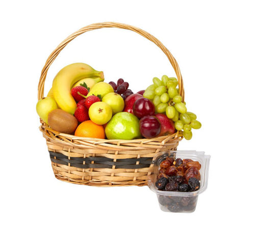 Picture of Fruits Gift Basket  & Dates (Medium)