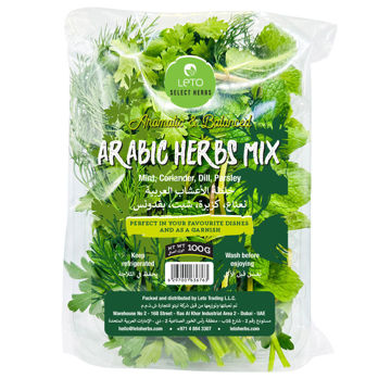 Leto Arabic Herbs Mix 100g – Fresh mint, coriander, dill, and parsley for authentic Middle Eastern flavor